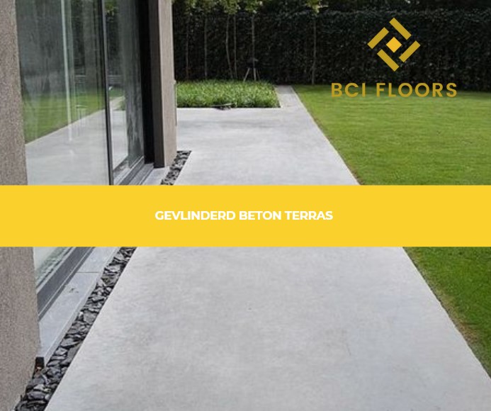 Gevlinderd beton terras