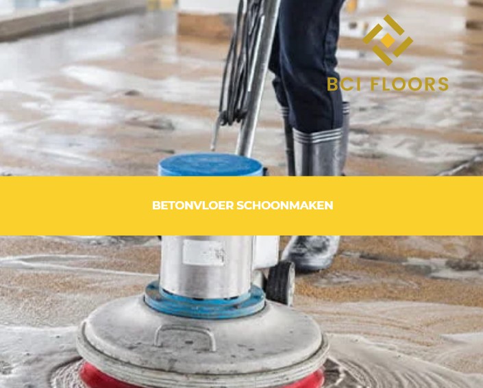 betonvloer schoonmaken